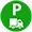 A service and delivery parking bay icon